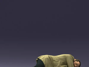 000461 Unconscious Man Lying on the Ground 3dp 3D Print Model