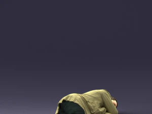 000461 Unconscious Man Lying on the Ground 3dp 3D Print Model