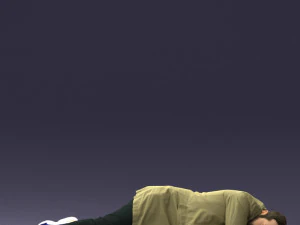 000461 Unconscious Man Lying on the Ground 3dp 3D Print Model