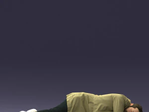 000461 Unconscious Man Lying on the Ground 3dp 3D Print Model