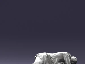 000461 Unconscious Man Lying on the Ground 3dp 3D Print Model