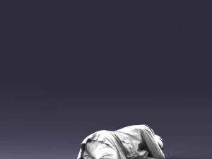 000461 Unconscious Man Lying on the Ground 3dp 3D Print Model