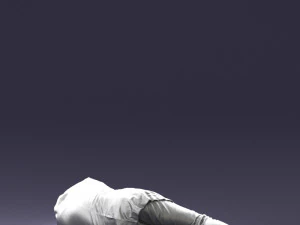 000461 Unconscious Man Lying on the Ground 3dp 3D Print Model