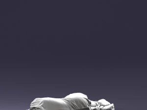 000461 Unconscious Man Lying on the Ground 3dp 3D Print Model