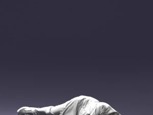 000461 Unconscious Man Lying on the Ground 3dp 3D Print Model