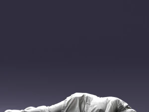 000461 Unconscious Man Lying on the Ground 3dp 3D Print Model