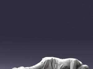 000461 Unconscious Man Lying on the Ground 3dp 3D Print Model
