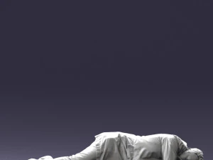 000461 Unconscious Man Lying on the Ground 3dp 3D Print Model