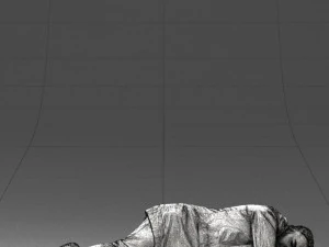 000461 Unconscious Man Lying on the Ground 3dp 3D Print Model