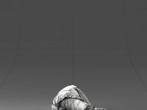 000461 Unconscious Man Lying on the Ground 3dp 3D Print Model