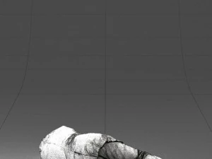 000461 Unconscious Man Lying on the Ground 3dp 3D Print Model