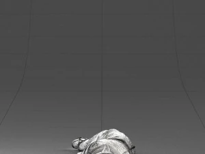 000461 Unconscious Man Lying on the Ground 3dp 3D Print Model