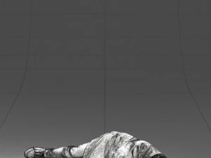 000461 Unconscious Man Lying on the Ground 3dp 3D Print Model