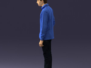 boy in blue sweatshirt 0128 3D Model