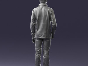boy in blue sweatshirt 0128 3D Model