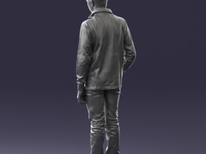 boy in blue sweatshirt 0128 3D Model