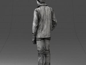 boy in blue sweatshirt 0128 3D Model