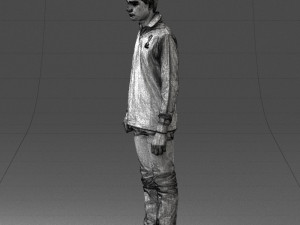 boy in blue sweatshirt 0128 3D Model