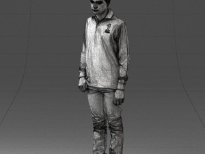 boy in blue sweatshirt 0128 3D Model