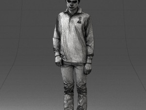 boy in blue sweatshirt 0128 3D Model