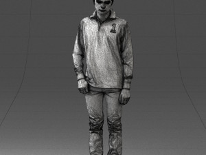 boy in blue sweatshirt 0128 3D Model