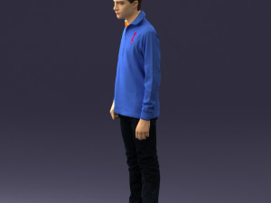 boy in blue sweatshirt 0128 3d print ready 3D 프린트 모델