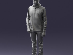 boy in blue sweatshirt 0128 3d print ready 3D 프린트 모델