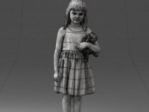 girlwithtoycat0130 3d print ready 3D-Druckmodell