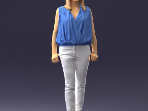 000465 Casual Woman Standing 3D Model