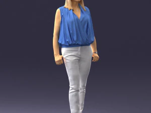 000465 Casual Woman Standing 3D Model