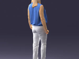 000465 Casual Woman Standing 3D Model