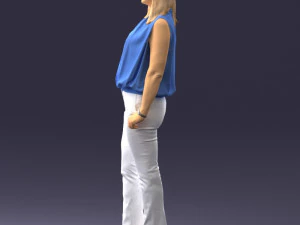 000465 Casual Woman Standing 3D Model