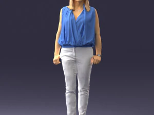 000465 Casual Woman Standing 3D Model