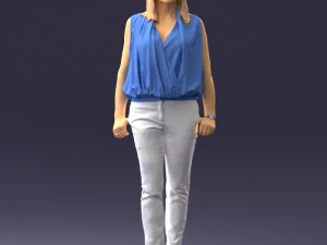000465 Casual Woman Standing 3D Model