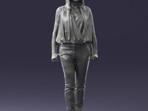 000465 Casual Woman Standing 3D Model