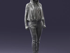 000465 Casual Woman Standing 3D Model