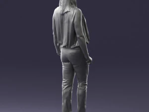 000465 Casual Woman Standing 3D Model