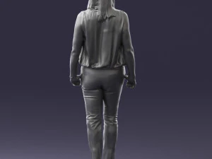 000465 Casual Woman Standing 3D Model