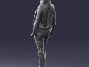 000465 Casual Woman Standing 3D Model