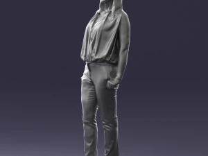 000465 Casual Woman Standing 3D Model
