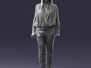 000465 Casual Woman Standing 3D Model