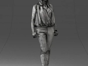 000465 Casual Woman Standing 3D Model