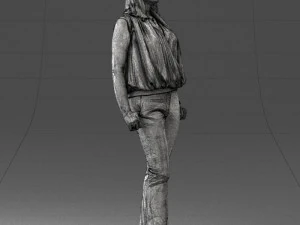 000465 Casual Woman Standing 3D Model