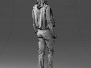 000465 Casual Woman Standing 3D Model