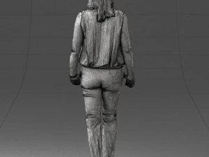 000465 Casual Woman Standing 3D Model