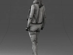 000465 Casual Woman Standing 3D Model