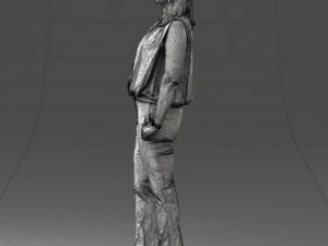 000465 Casual Woman Standing 3D Model