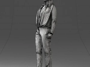 000465 Casual Woman Standing 3D Model