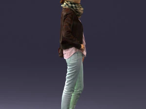 000467 Casual Woman with Glasses 3D Model
