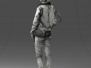 000467 Casual Woman with Glasses 3D Model